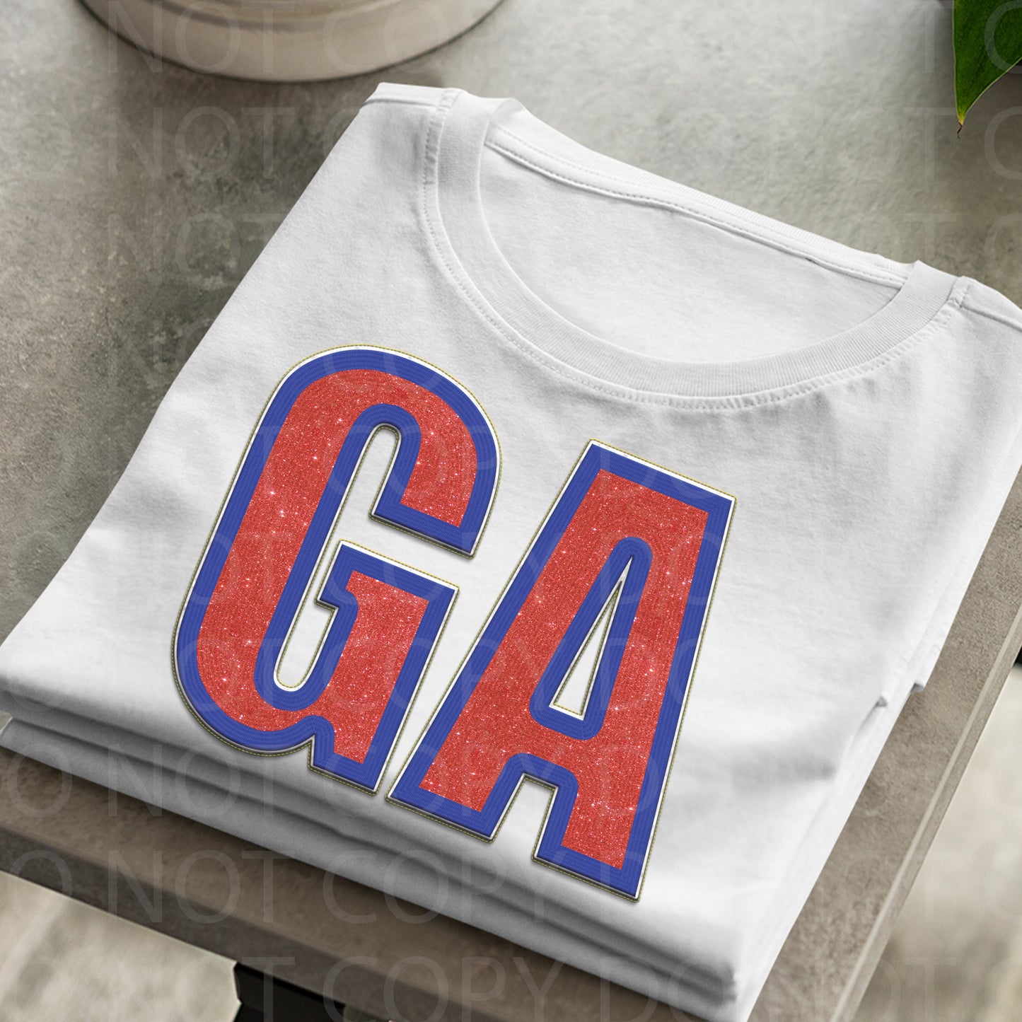 Georgia **EXCLUSIVE** Faux Embroidery DTF Transfer