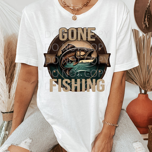 Gone Fishing DTF & Sublimation Transfer