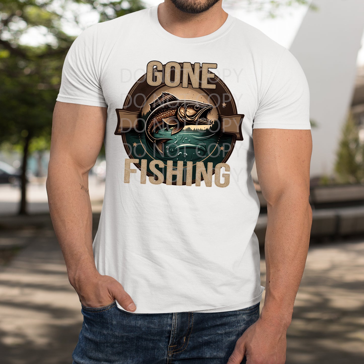 Gone Fishing DTF & Sublimation Transfer