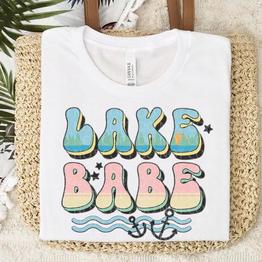 Lake Babe **EXCLUSIVE** Faux Embroidery DTF Transfer