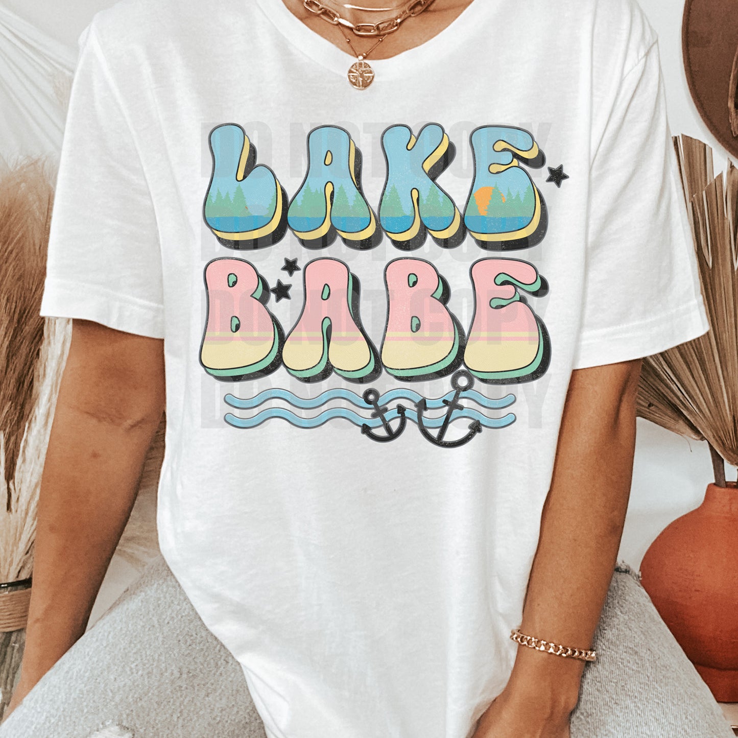 Lake Babe **EXCLUSIVE** Faux Embroidery DTF Transfer