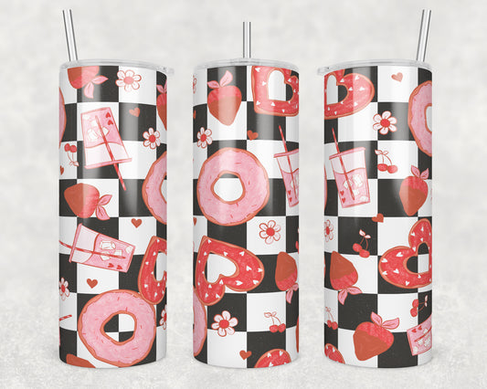 Donut Love Sublimation Transfer Tumbler Wrap 20oz (read description)