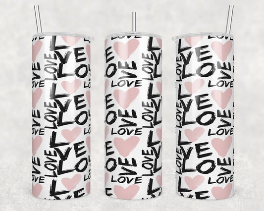 LOVE Sublimation Transfer Tumbler Wrap 20oz (read description)