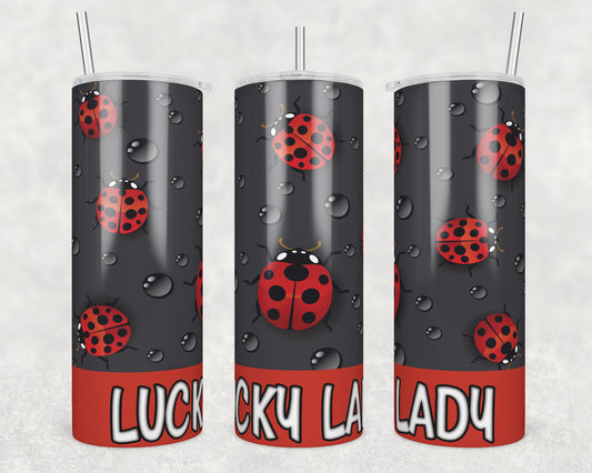 Lucky Lady Sublimation Transfer Tumbler Wrap 20oz (read description)