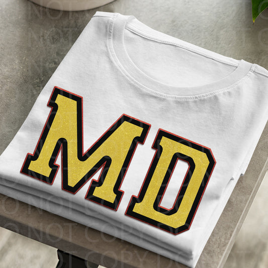 Maryland **EXCLUSIVE** Faux Embroidery DTF Transfer