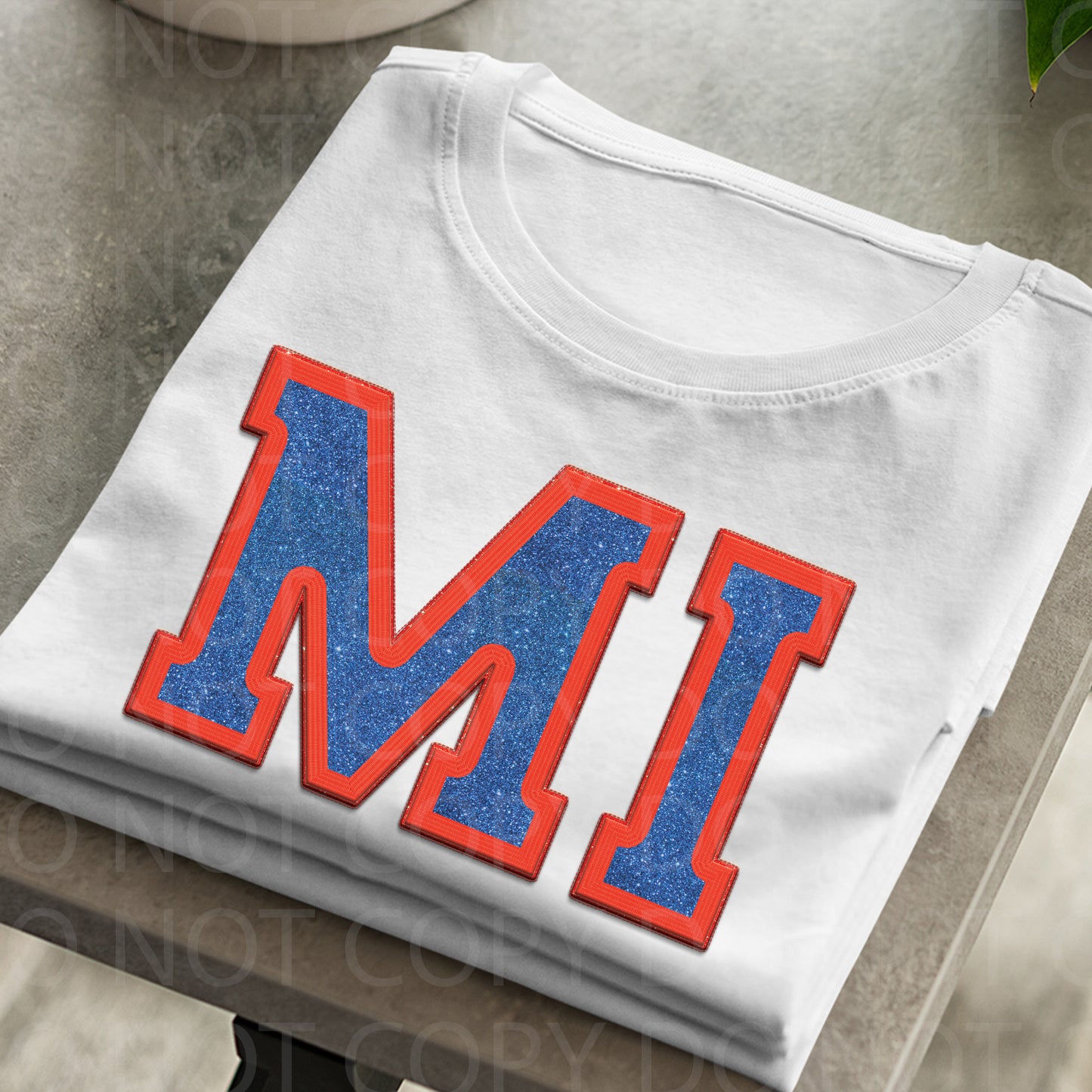 Michigan **EXCLUSIVE** Faux Embroidery DTF Transfer