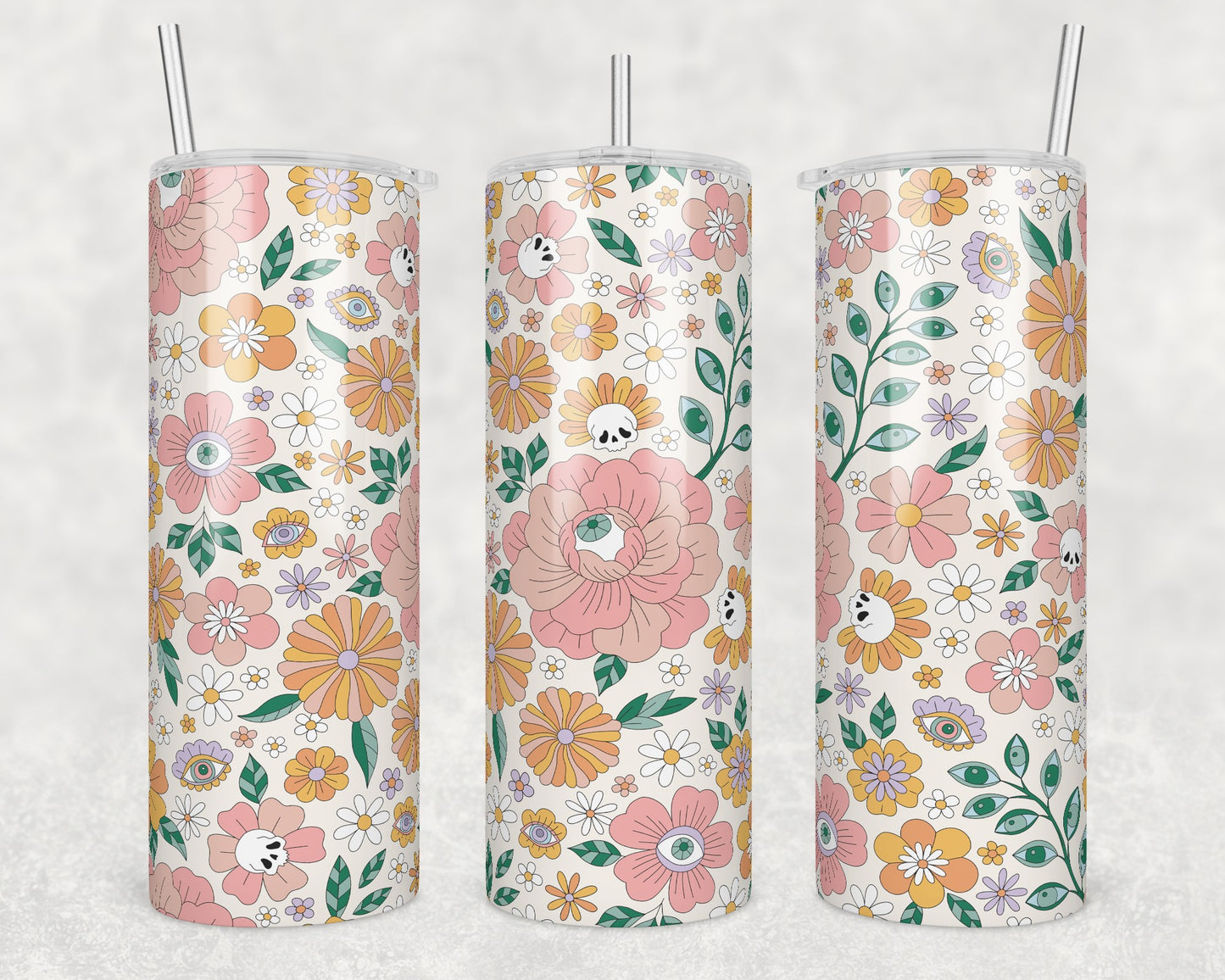 Mystic Garden Sublimation Transfer Tumbler Wrap 20oz (read description)