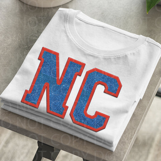 North Carolina **EXCLUSIVE** Faux Embroidery DTF Transfer