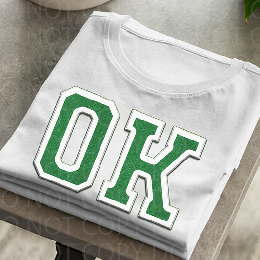 Oklahoma **EXCLUSIVE** Faux Embroidery DTF Transfer