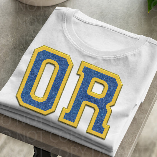 Oregon **EXCLUSIVE** Faux Embroidery DTF Transfer