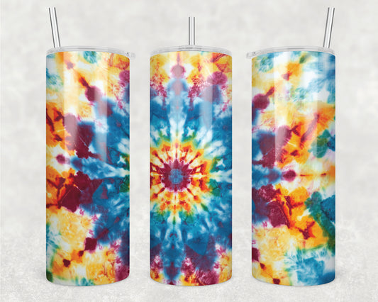 Original Tie Dye Sublimation Transfer Tumbler Wrap 20oz (read description)