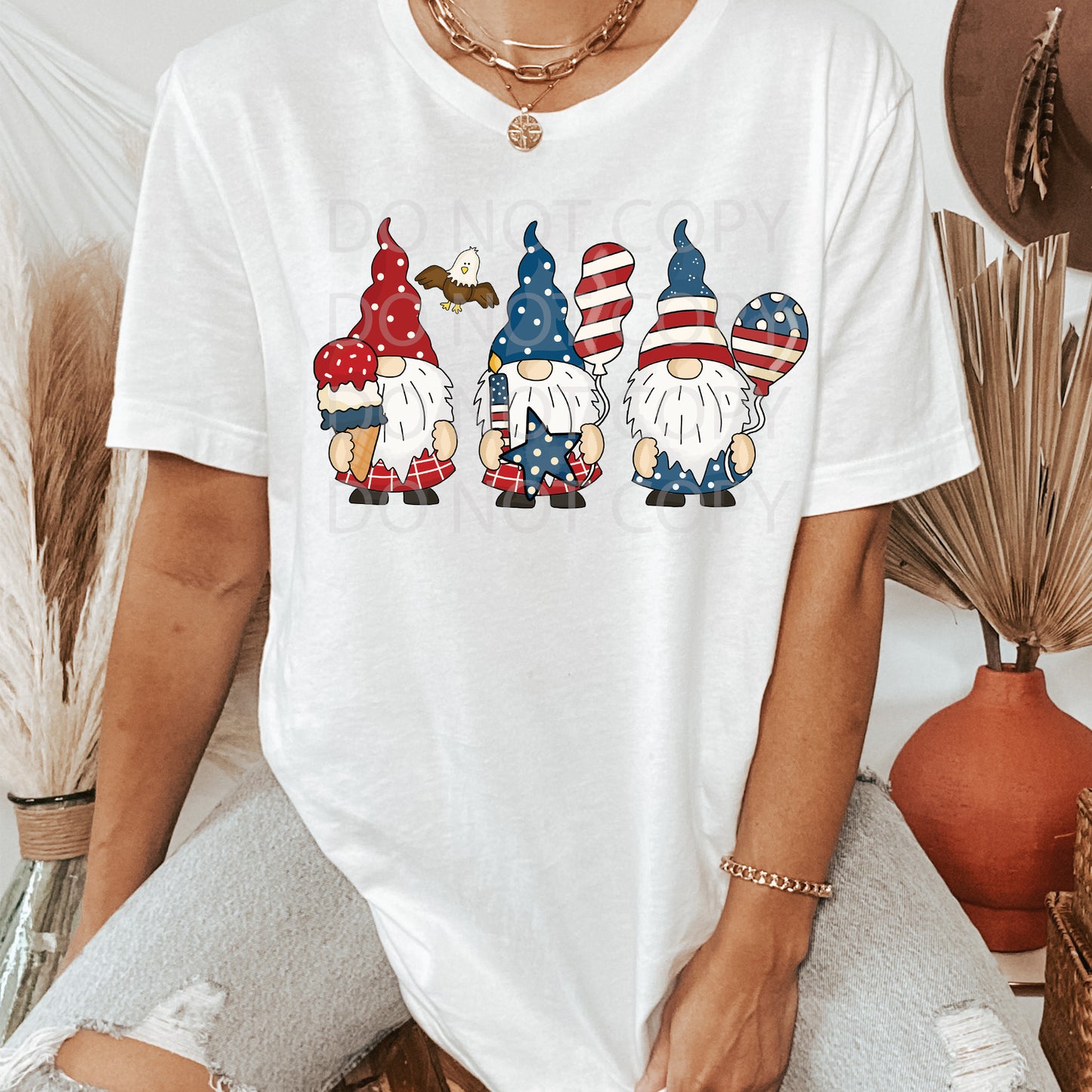 Patriotic Gnomes DTF & Sublimation Transfer – Threaded Transfers