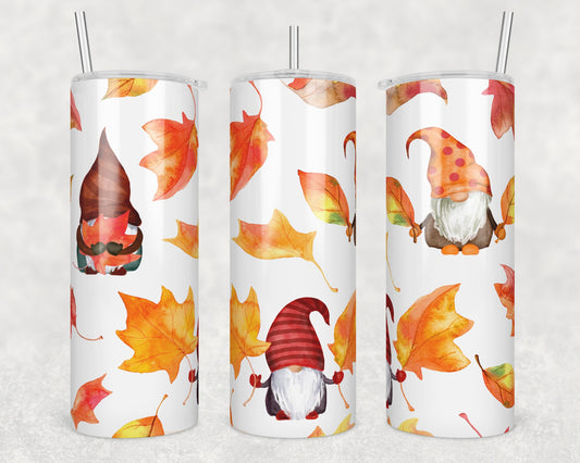 Peekaboo Gnomes Sublimation Transfer Tumbler Wrap 20oz (read description)