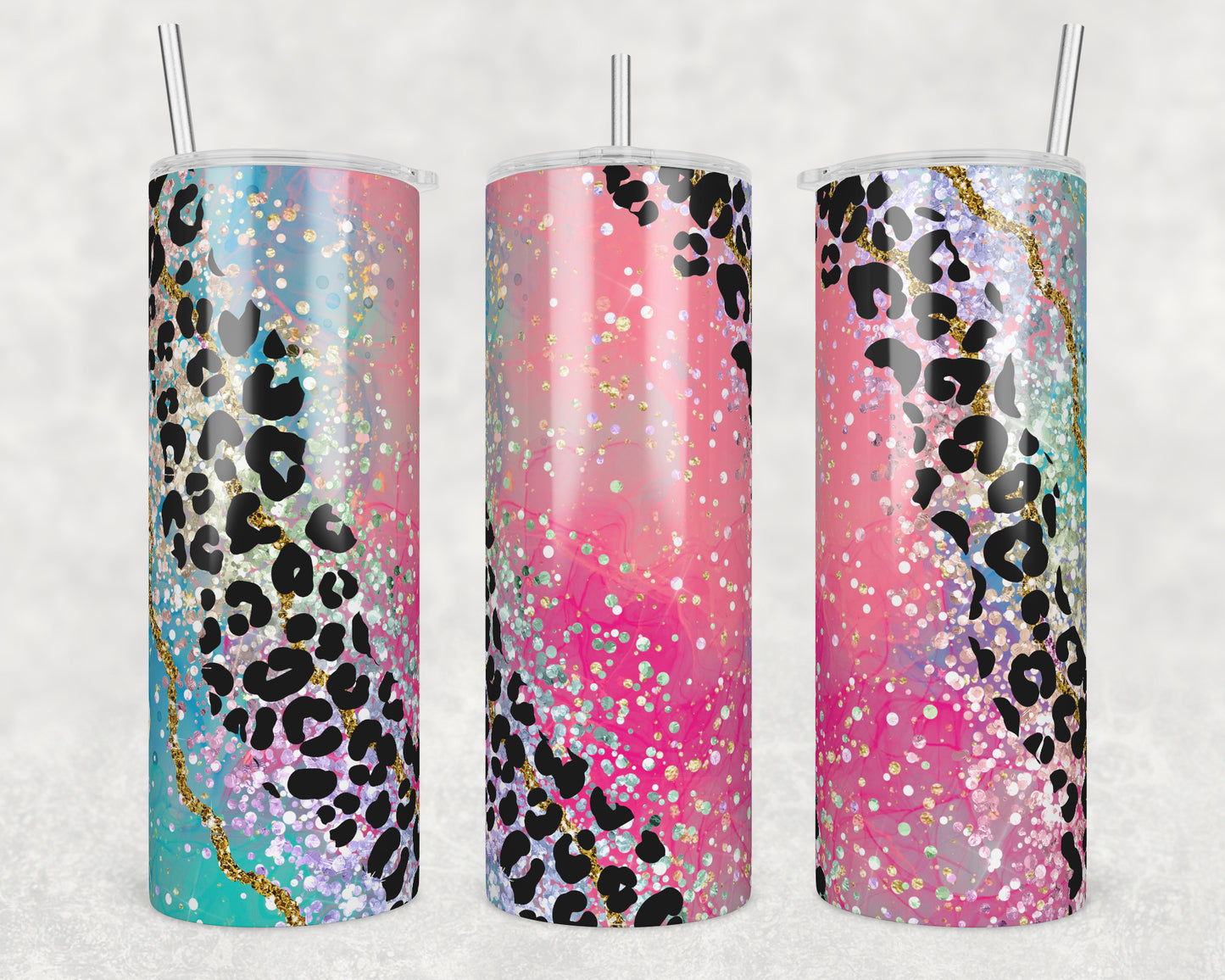 Pink Agate Sublimation Transfer Tumbler Wrap 20oz (read description)