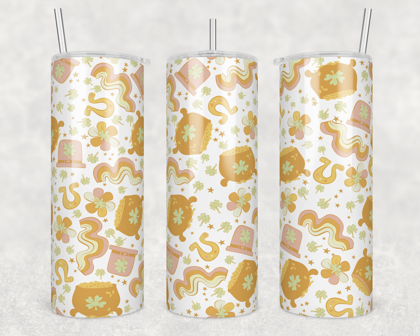 Pot of Gold Sublimation Transfer Tumbler Wrap 20oz (read description)