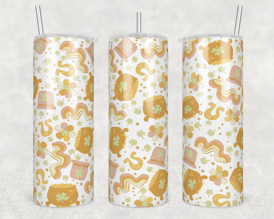 Pot of Gold Sublimation Transfer Tumbler Wrap 20oz (read description)