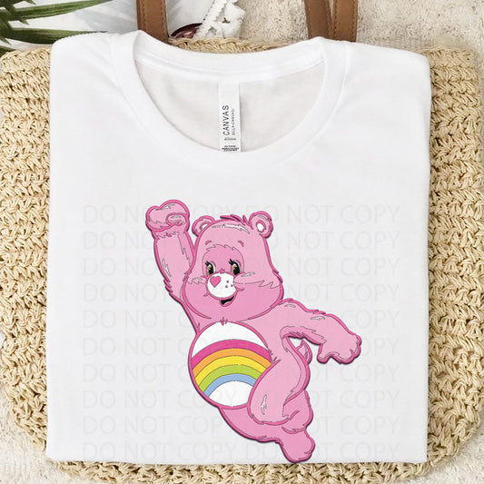 Rainbow Bear  Embroidery DTF Transfer