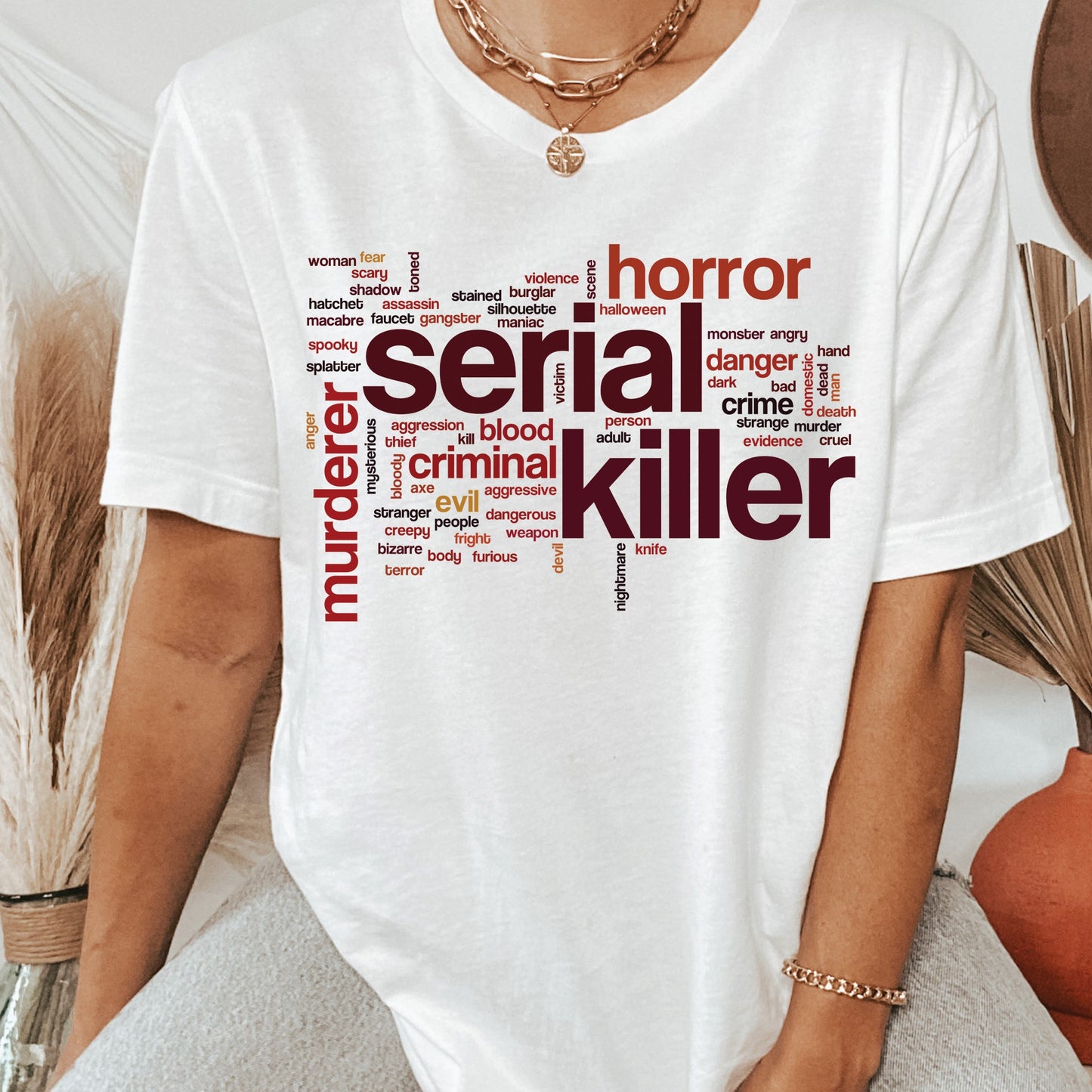 Serial Killer Typography Sublimation Transfer (read description)