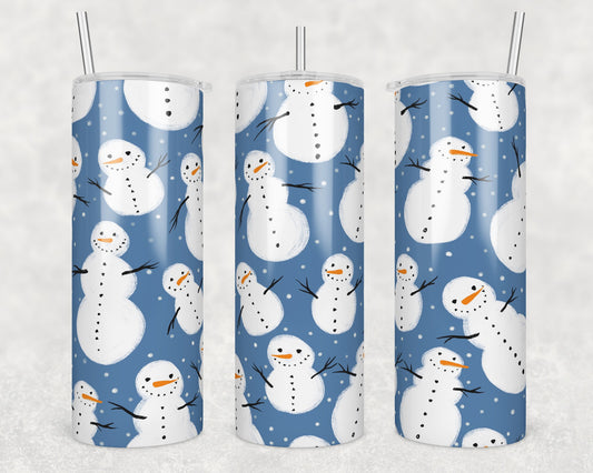 Snowmen Sublimation Transfer Tumbler Wrap 20oz (read description)