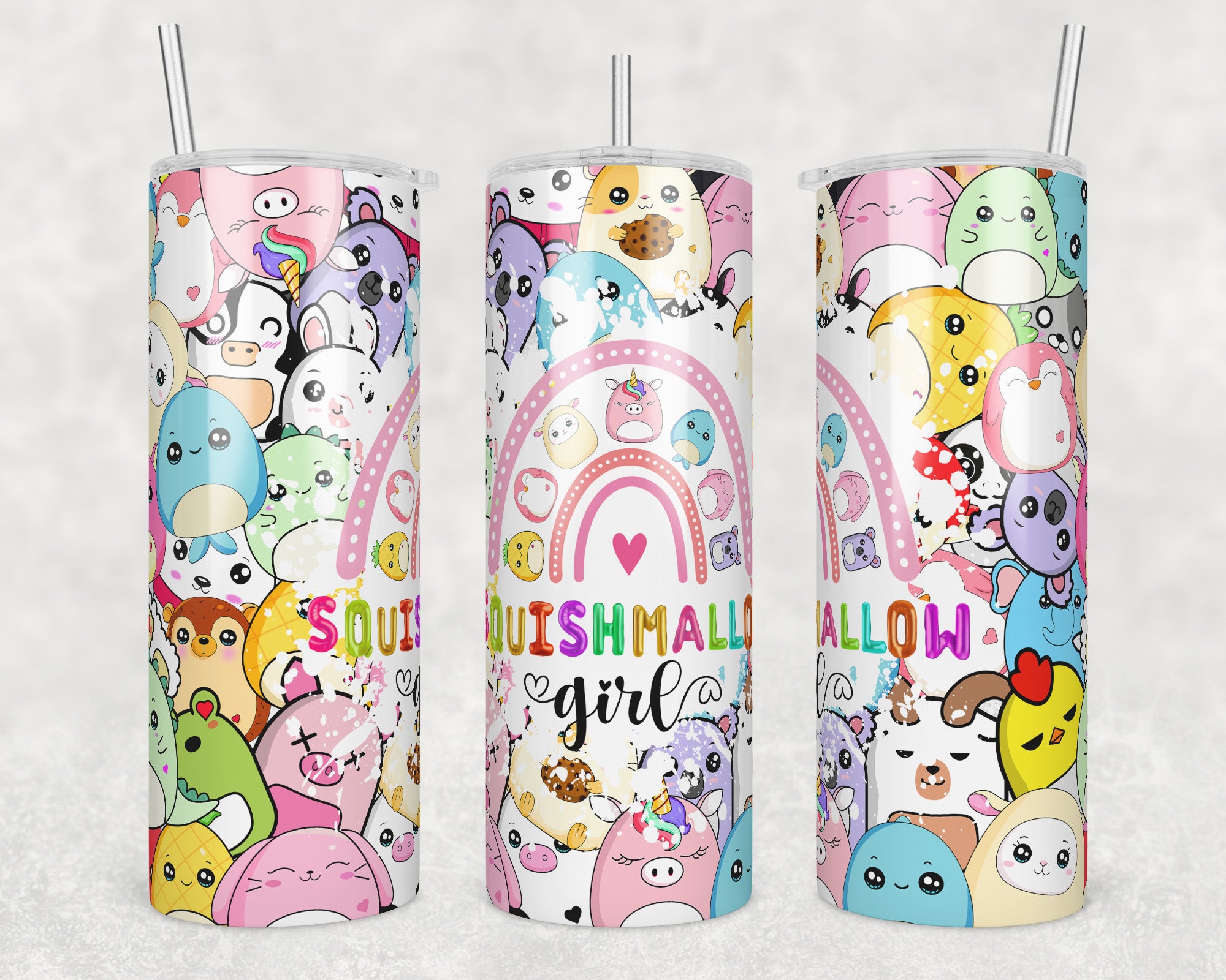 Squish Girl Sublimation Transfer Tumbler Wrap 20oz (read description ...