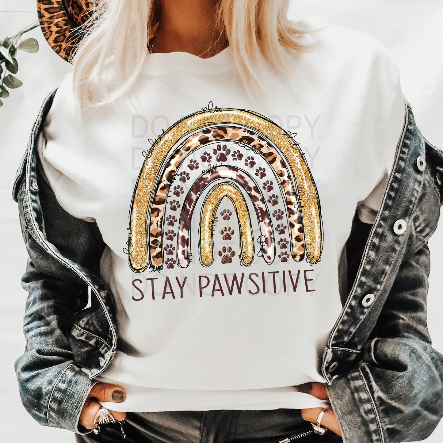 Stay Pawsitive DTF & Sublimation Transfer