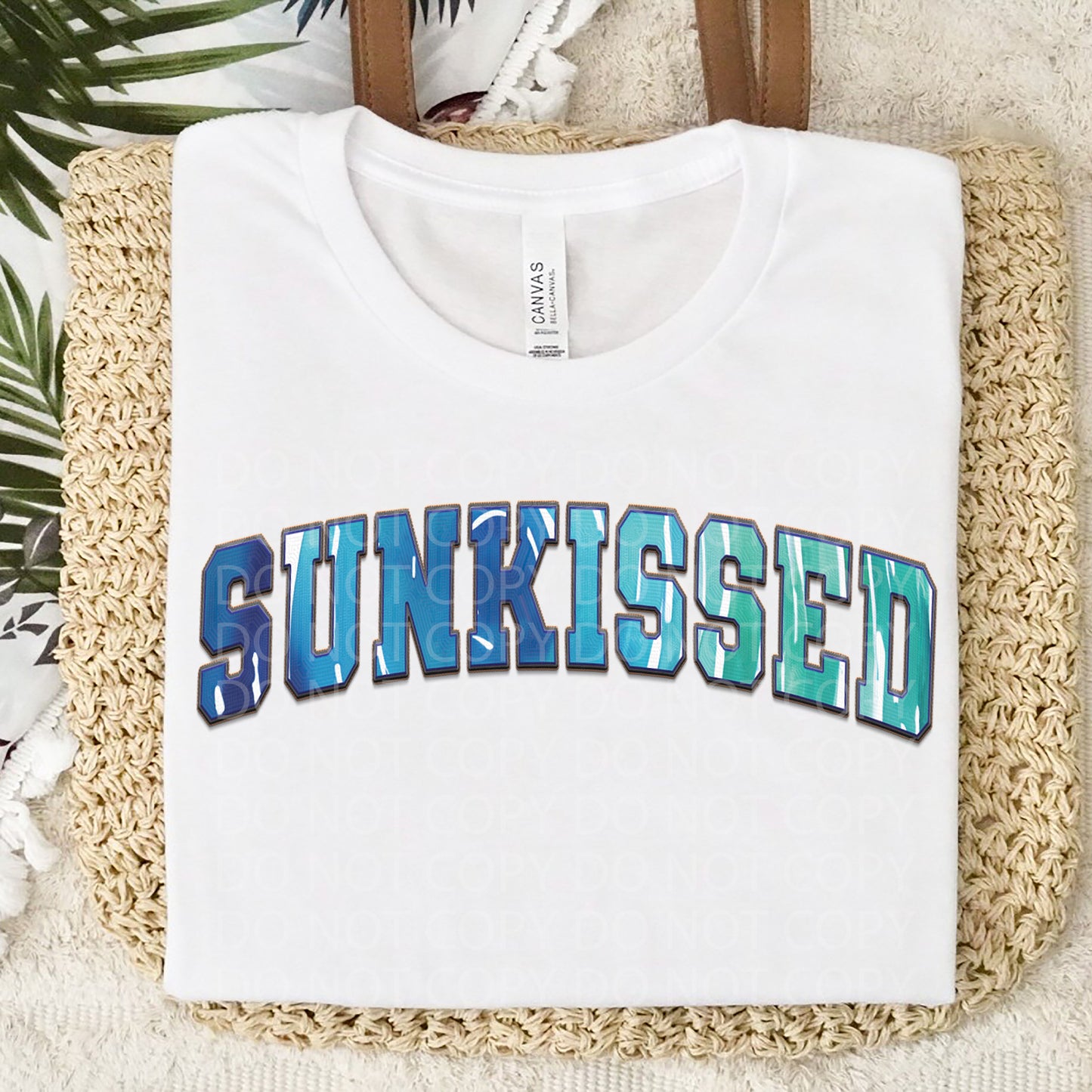 Sunkissed Faux Embroidery DTF Transfer