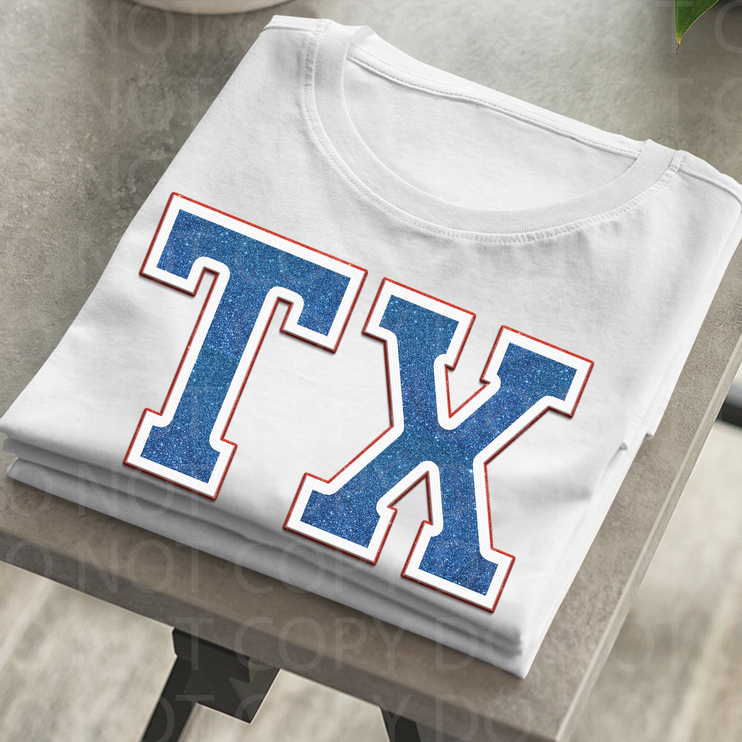 Texas **EXCLUSIVE** Faux Embroidery DTF Transfer