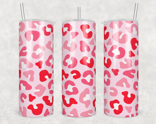 Valentine's Cheetah Print Sublimation Transfer Tumbler Wrap 20oz (read description)