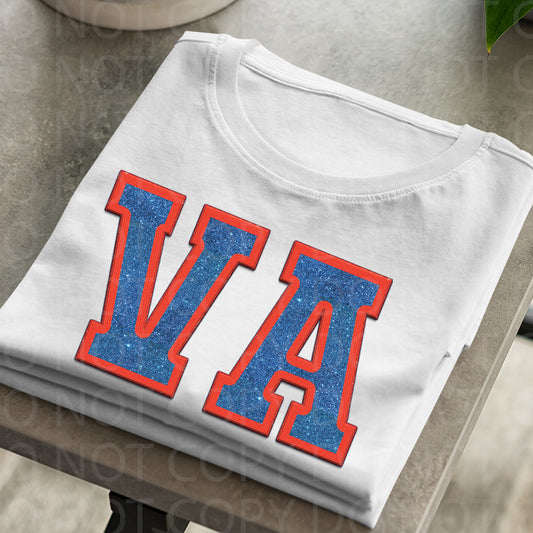 Virginia **EXCLUSIVE** Faux Embroidery DTF Transfer