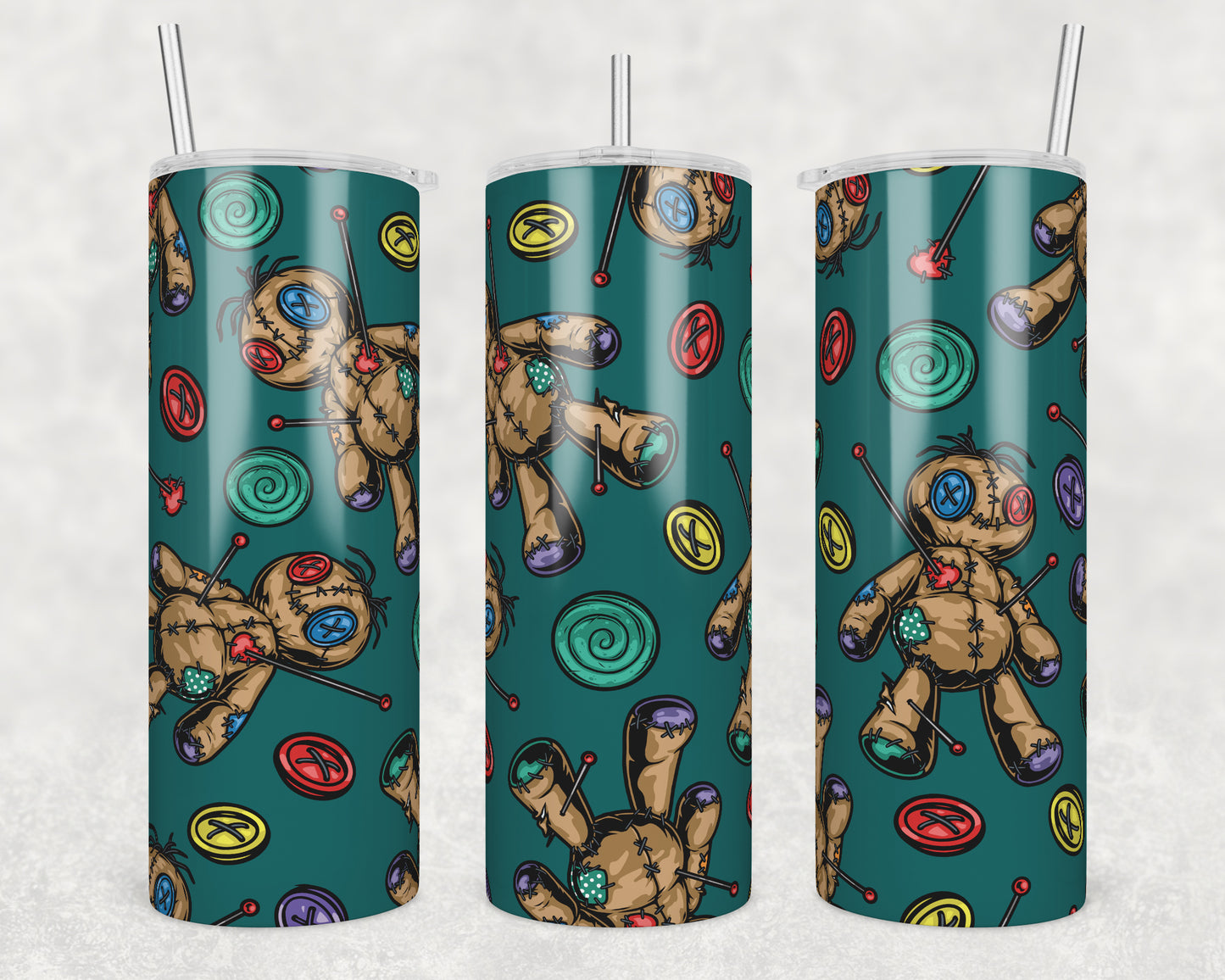 Voodoo Dolls Sublimation Transfer Tumbler Wrap 20oz (read description)