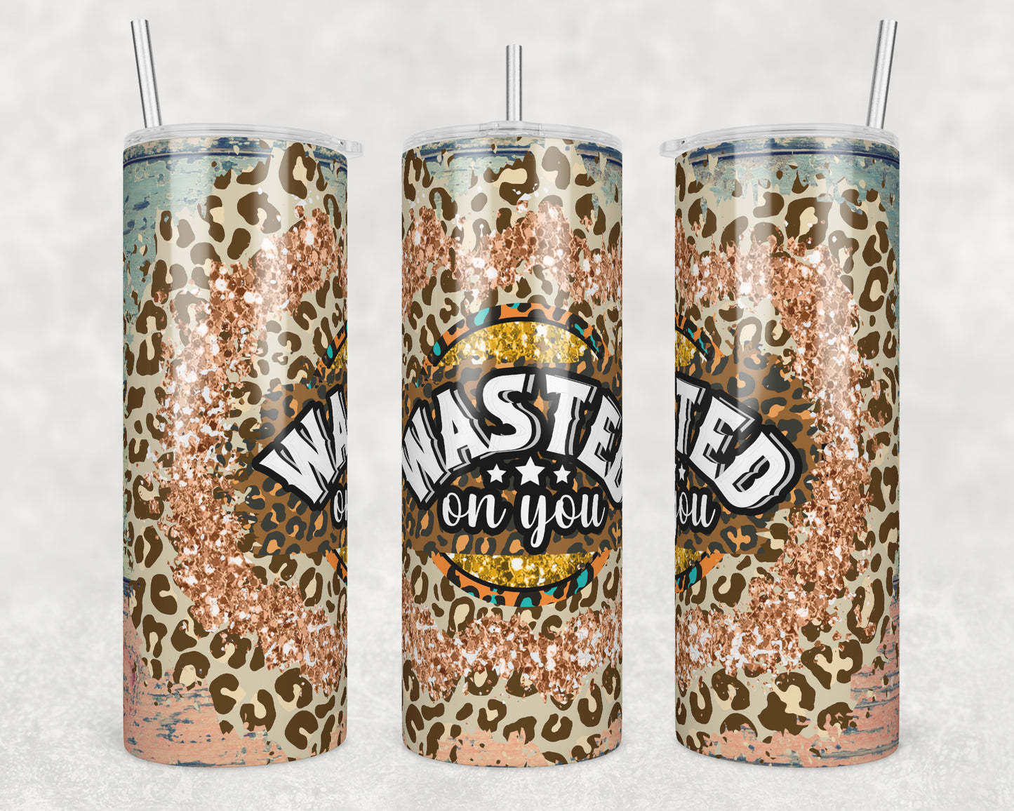 Wasted Sublimation Transfer Tumbler Wrap 20oz (read description)