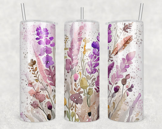 Wildflowers Sublimation Transfer Tumbler Wrap 20oz (read description)